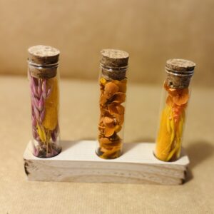 Trio de fioles naturelles - Fleur